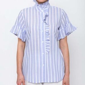 Mille Vanessa Top Periwinkle Stripe Small